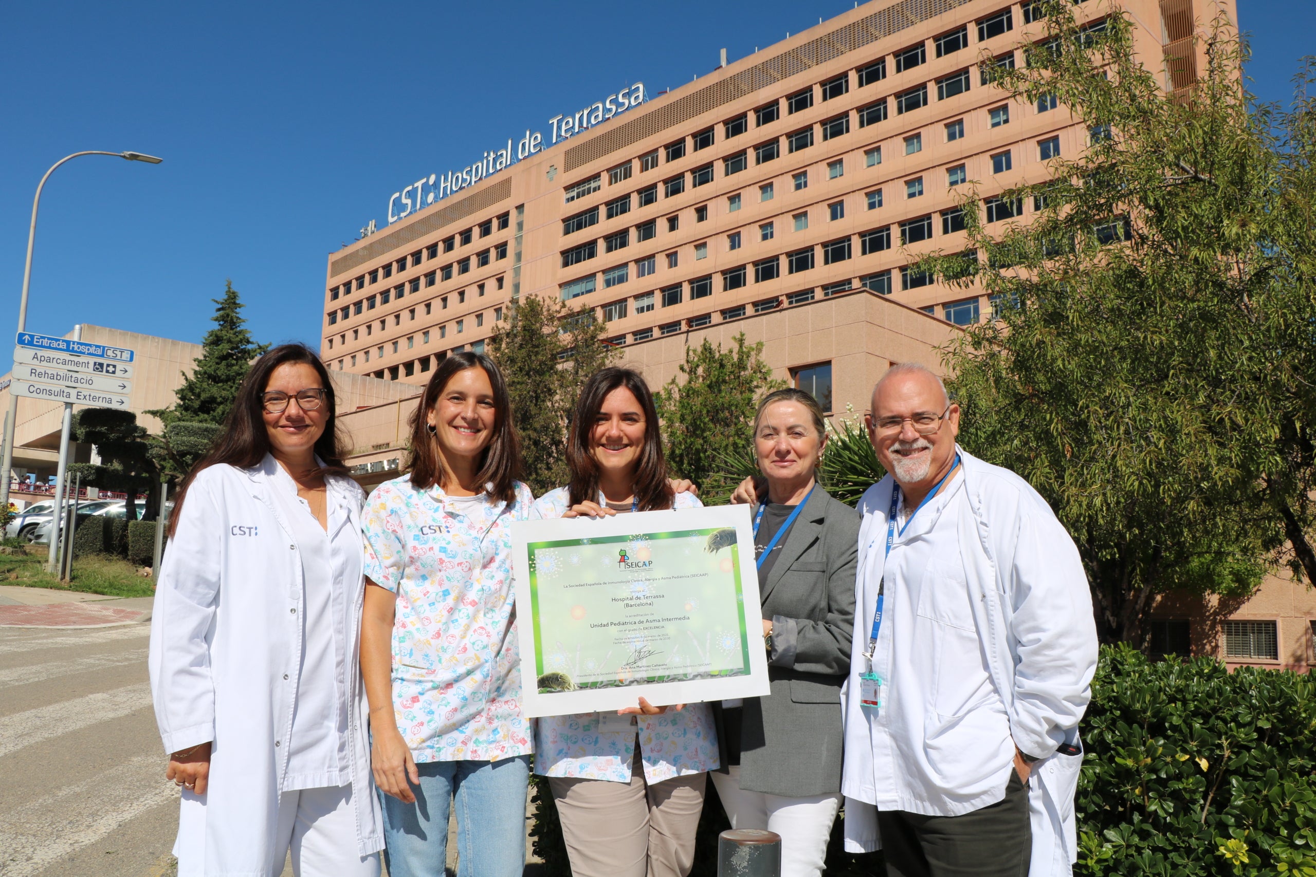 El CST recibe la acreditación de excelencia para su Unidad Asistencial Pediátrica de Asma Intermedia | CST