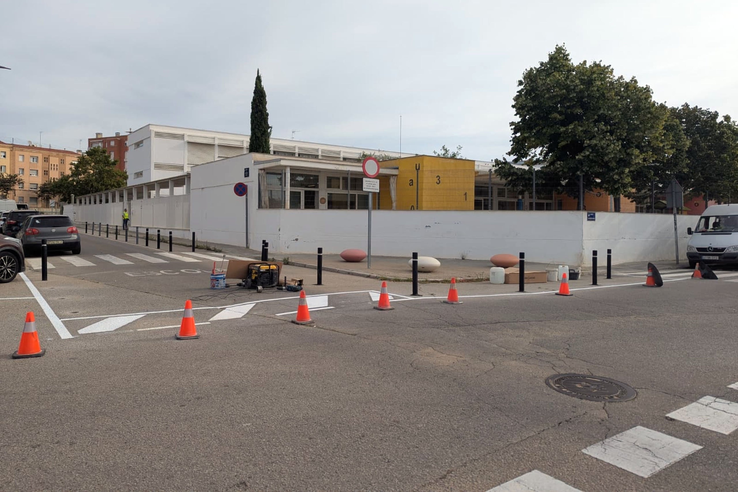 Obras de acceso a la escuela Francia de Terrassa | Aj. Terrassa