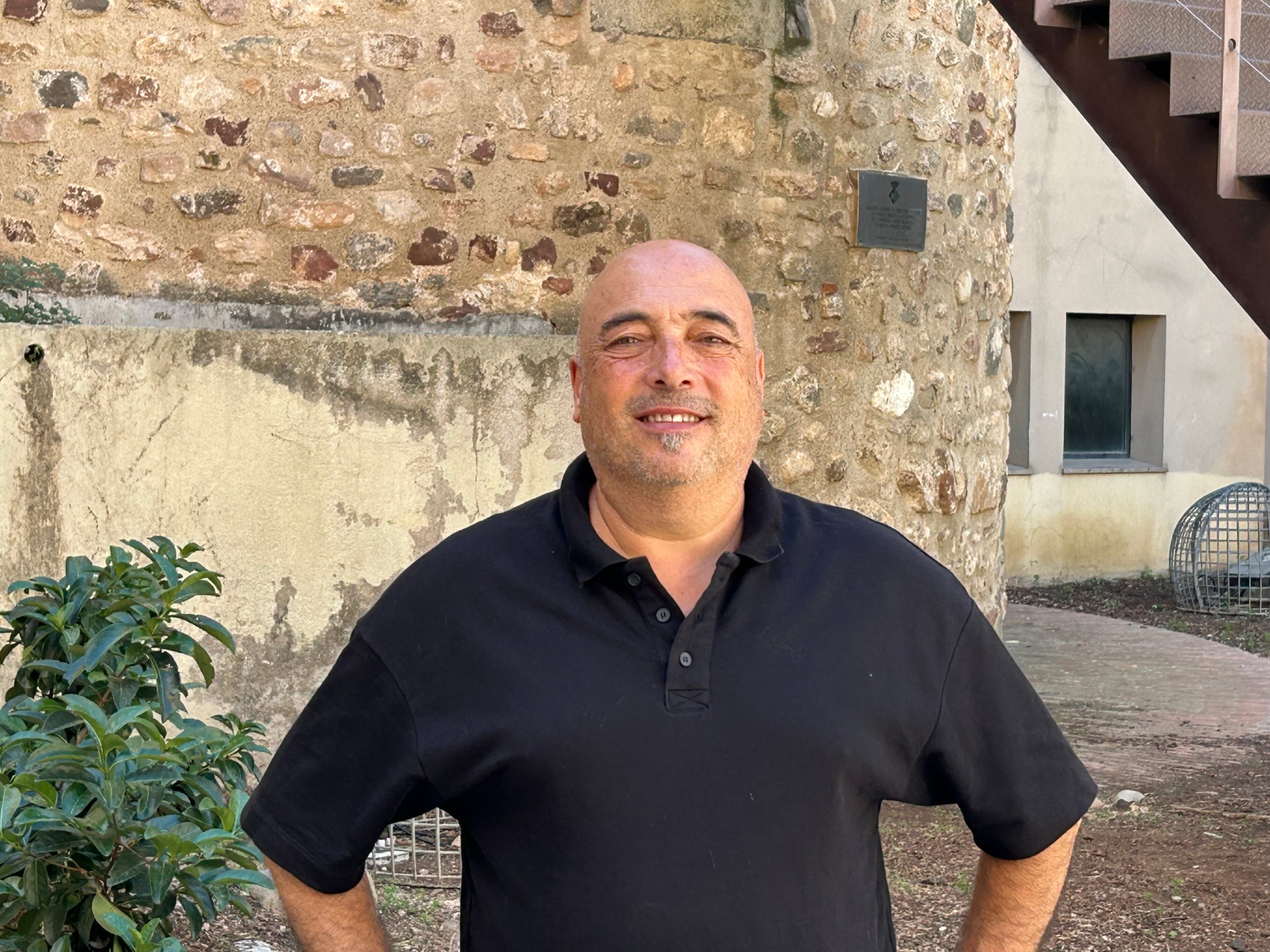 Francesc Manchado, presidente del CP San Cristóbal en la Torre del Palau / Marc Pérez