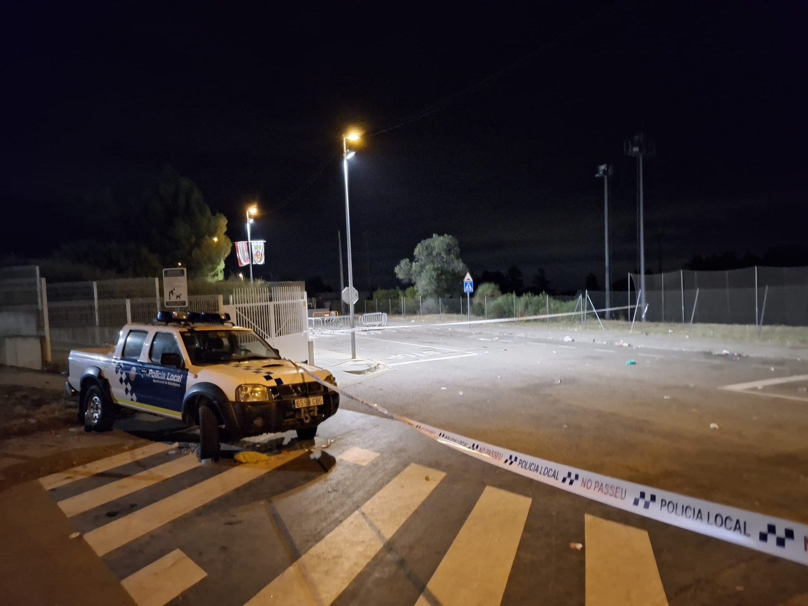 La zona de la Festa Jove la matinada de diumenge | Policia Local de Matadepera