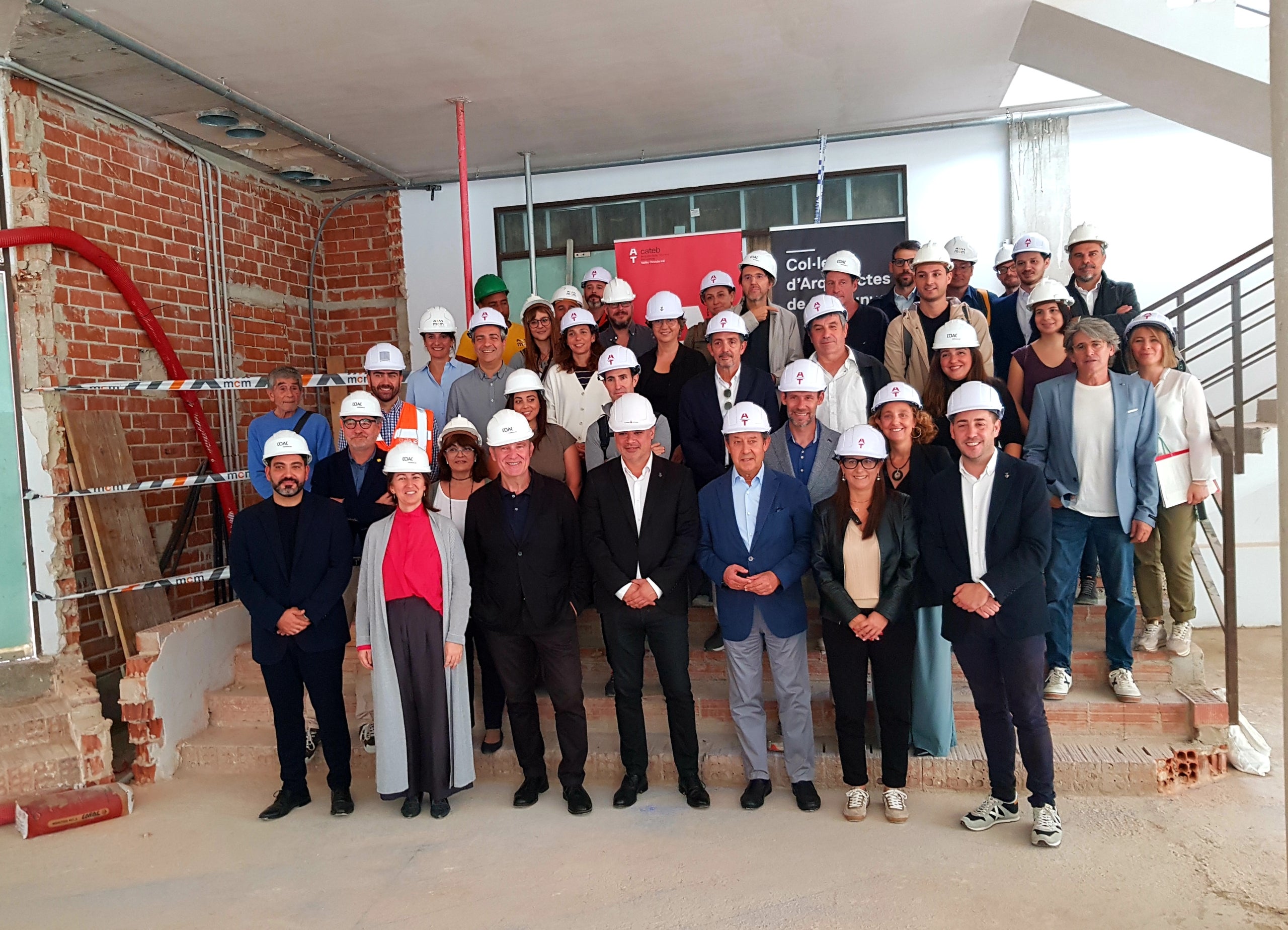 Acte de primera pedra de la nova seu dels arquitectes i arquitectes tècnics del Vallès a Terrassa | Lluïsa Tarrida