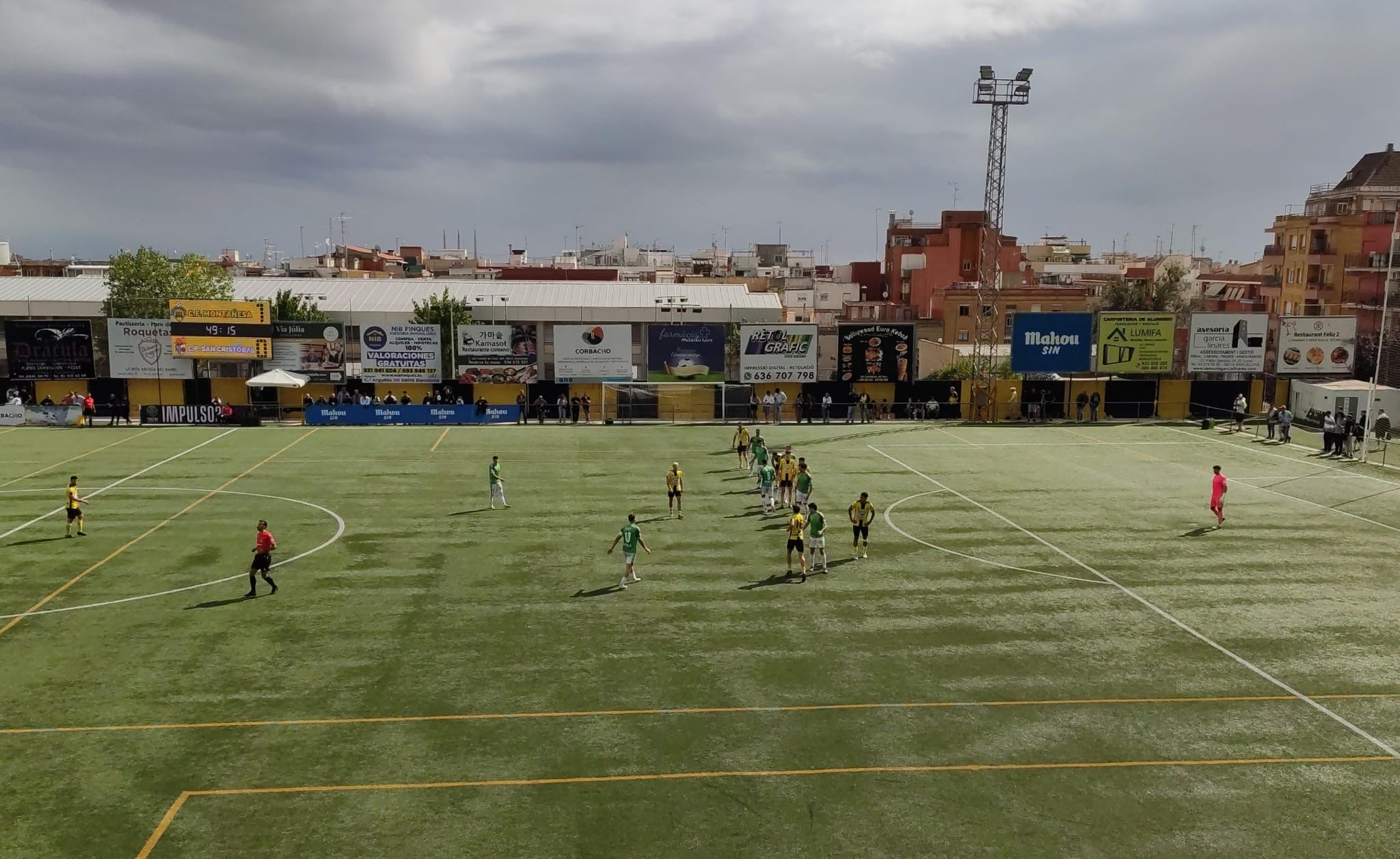 El CP San Cristóbal contra el CF Montañesa / Cedida
