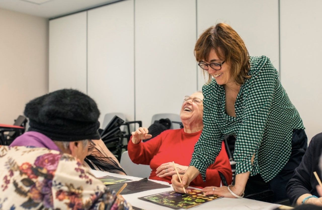 “Als marges”, un dels projectes d’”Eixart. Art i Salut”, de l’artista Gemma París en col·laboració amb el
Centre d’art la Panera i el CAP Bordeta-Magraners de Lleida | Departament de Cultura.