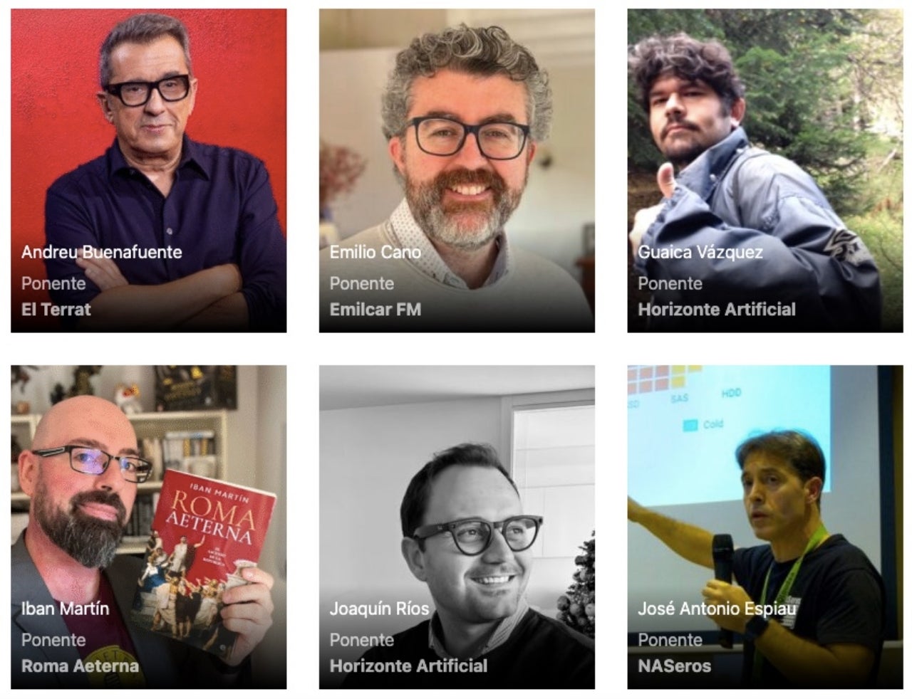Alguns dels ponents que seran a les jornades nacionals de podcast 2025 | JPOD