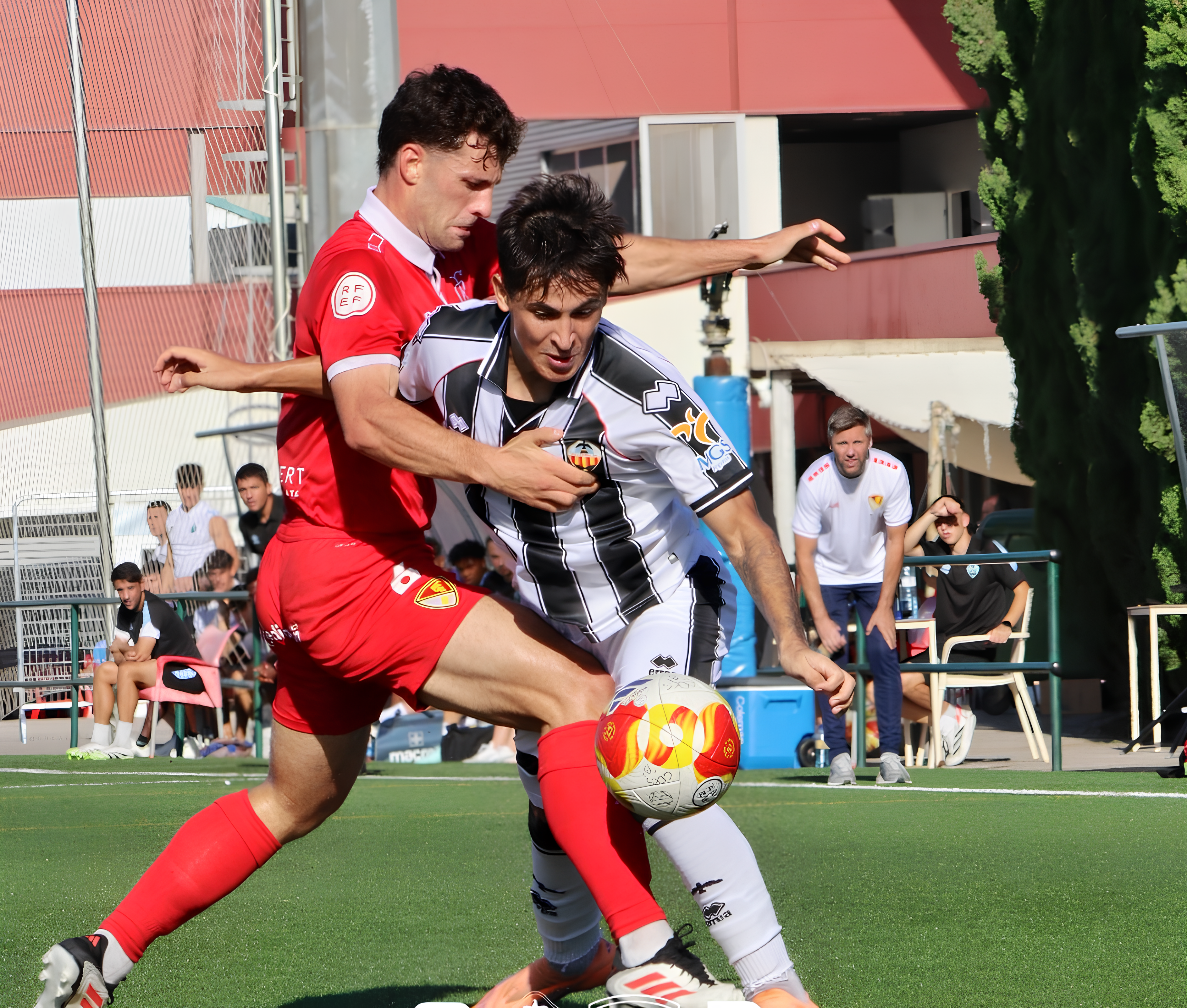 El Terrassa FC en el seu partit contra el Castellón 'B' / X Cantera Castellón