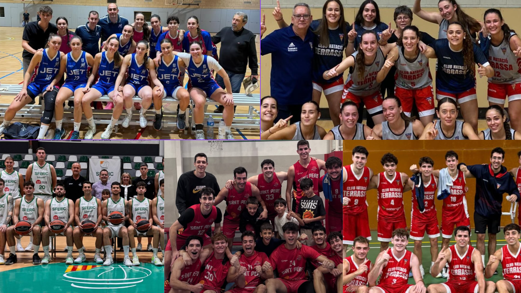 Muntatge dels cinc equips terrassencs / Marc Pérez 