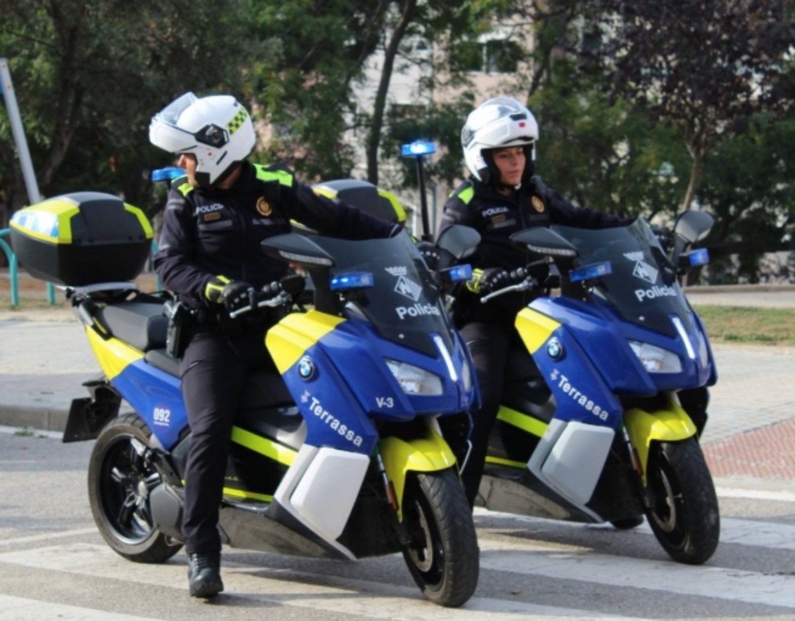 Dues unitats motoritzades de la Policia Municipal de Terrassa | PMT