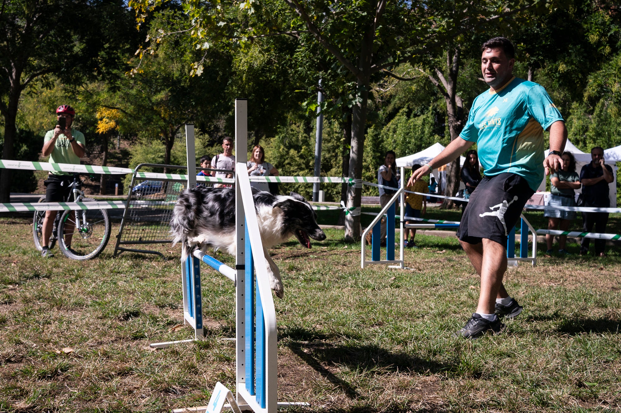 La zona de la carpa del parc de Vallparadís ha acollit aquest dissabte un any més la celebració de la Festa dels Animals, que enguany coincideix amb el Dia Mundial dels Animals, una jornada internacional per reivindicar els seus drets i benestar. L’esdeveniment ha comptat amb paradetes d’una trentena d’entitats, premis de reconeixement socials, donacions, passejada per adoptar animals i un circuit d’agility