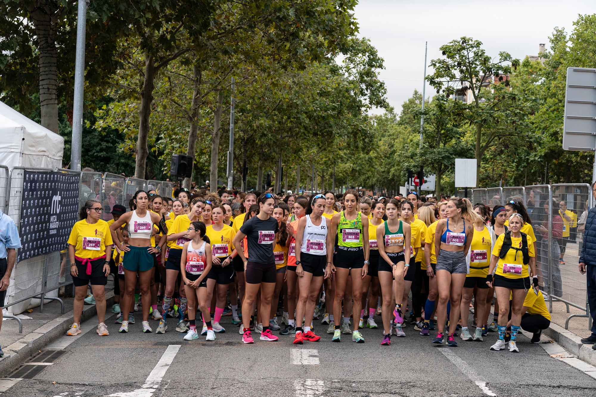 La 11a Cursa Fanny Sallés - Cursa de les Dones ha deixat una autèntica marea groga pel centre de Terrassa amb més de 2.600 participants. Amb arribada i sortida des del Parc dels Catalans, enguany s’estrenava recorregut, amb prop de 5km pels punts més emblemàtics de la ciutat. I malgrat que les marques eren el de menys en un esdeveniment amb caràcter solidari amb Oncolliga, cal destacar que Maria Ruiz (19:09) i Jan Isla (16:11) han estat els vencedors.