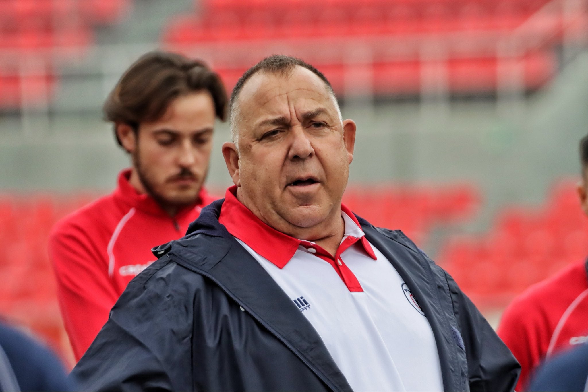 Oriol Alsina, en el seu primer entrenament amb el Terrassa FC el 30 d'octubre passat | TFC