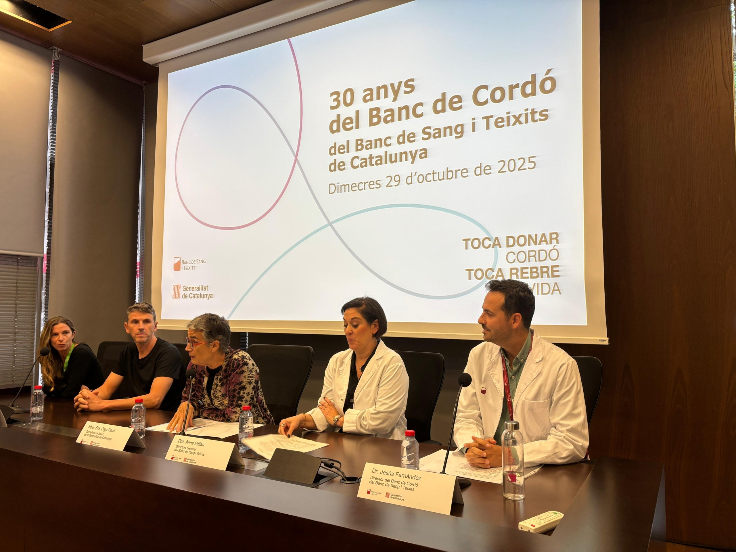 Presentació del balanç d'activitat del Banc de cordó amb motiu del 30è aniversari del primer transplantament | Gencat