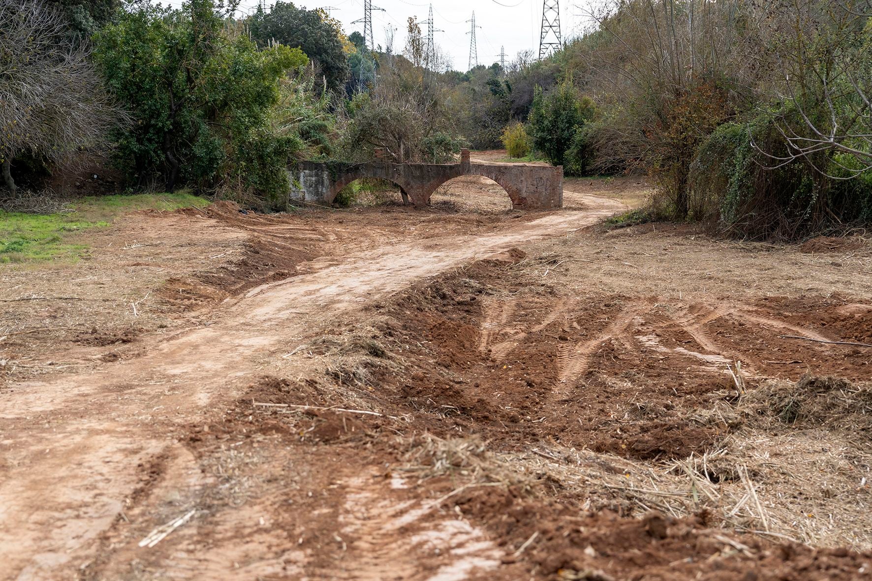 L'alcalde visita els treballs d'arranjament del camí del torrent de la Grípia | Ajuntament de Terrassa