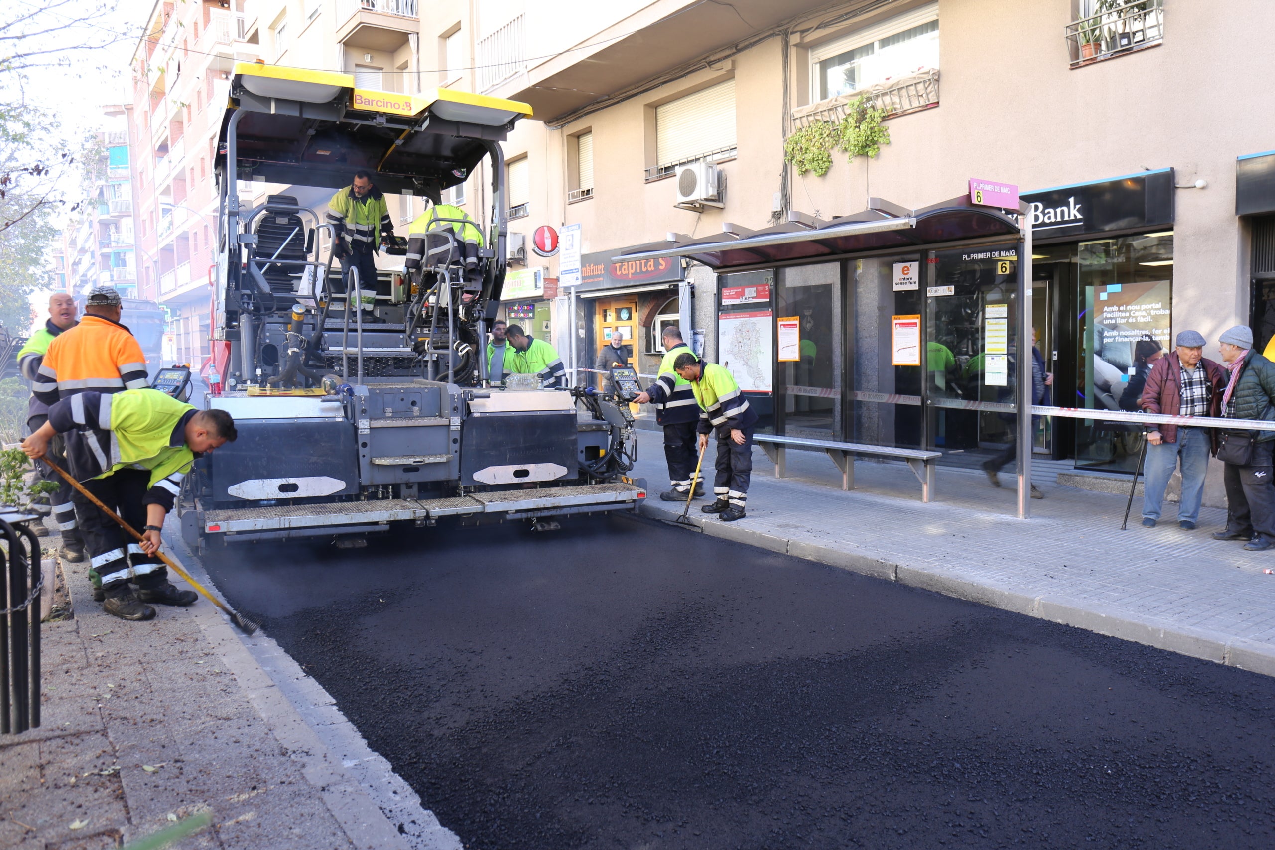 Visita a les obres de la rambla Francesc Macià | Ajuntament de Terrassa