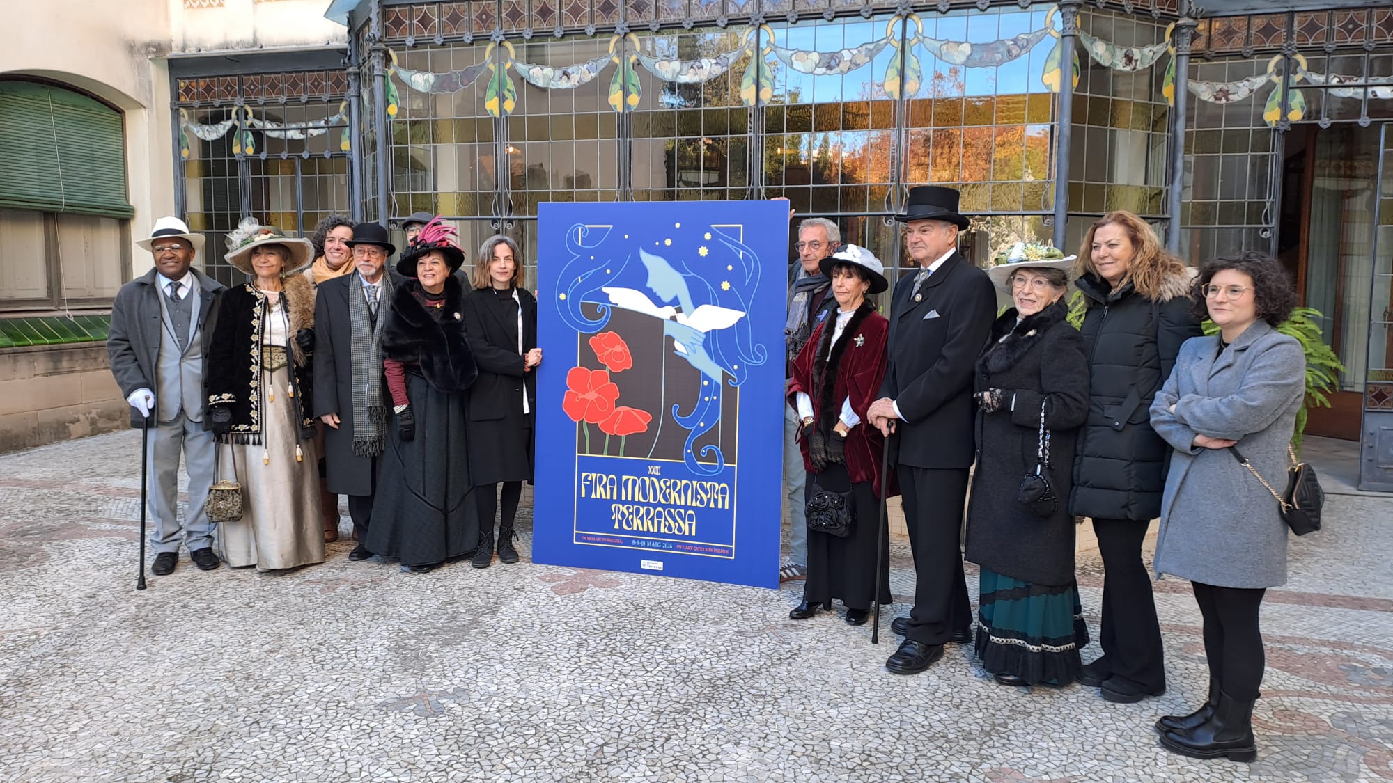 Presentació del cartell de la 23a edició de la Fira Modernista de Terrassa | Oriol Manrique