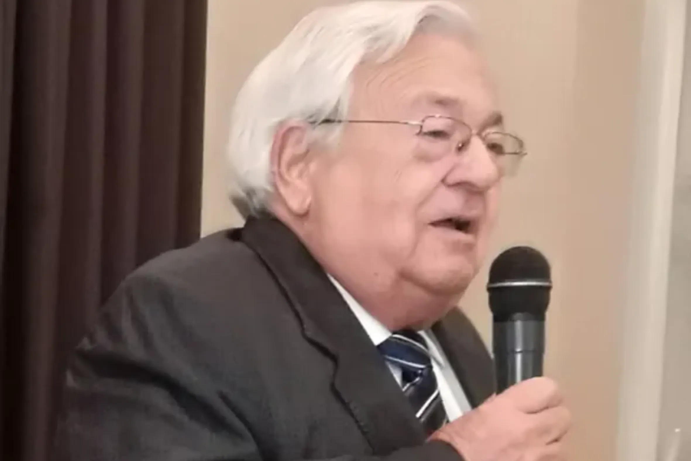 José Manuel Salillas, en una trobada d'antics membres de Cadena Catalana l'any 2017 