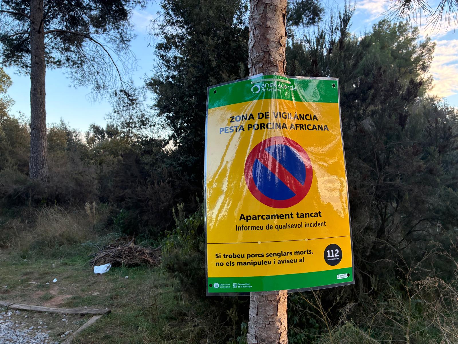 Terrassa ha cerrado el acceso al entorno natural por las restricciones ante la peste porcina | Vicenç Batalla
