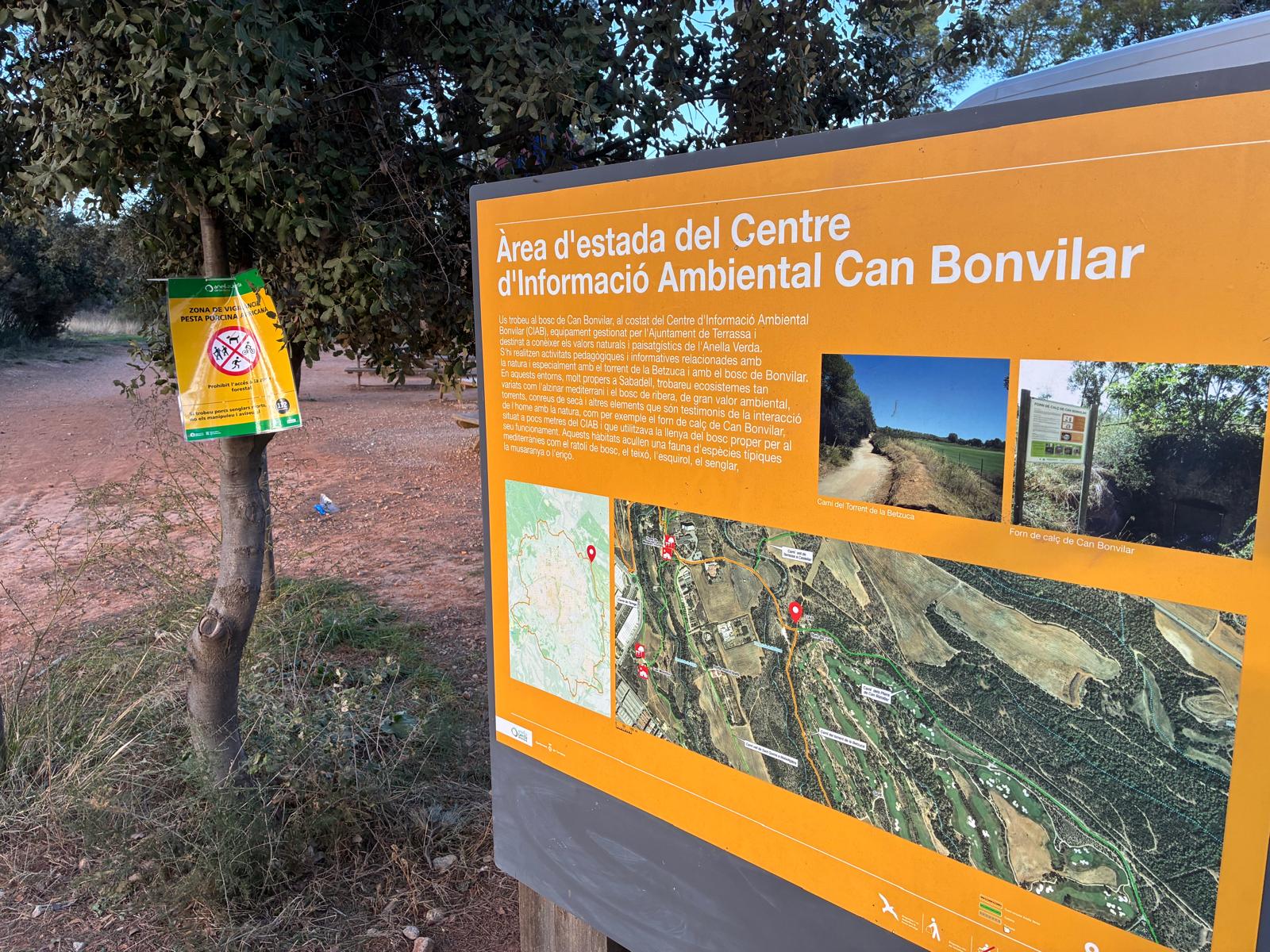 Es manté tancada l'àrea de Bonvilar i tota l'Anella Verda per les restriccions per PPA | Vicenç Batalla