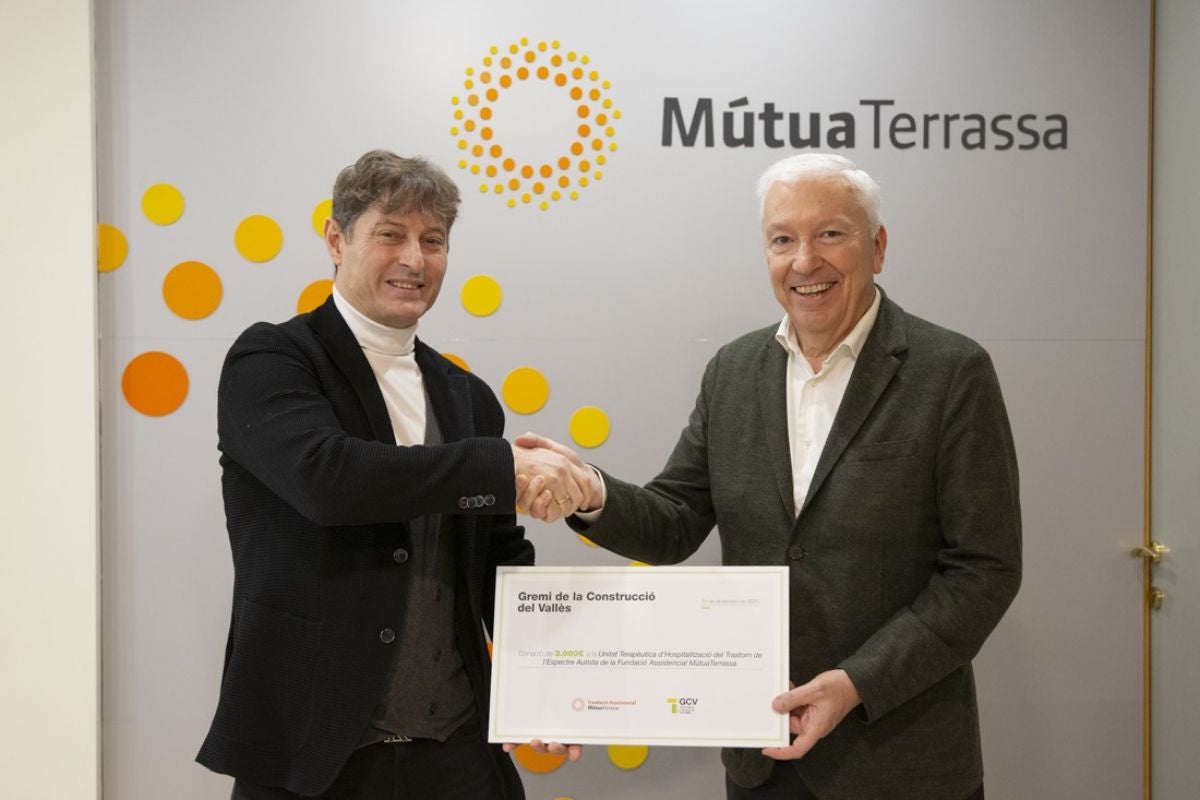 El projecte “Habitatge per a famílies amb infants hospitalitzats a la Unitat d'Hospitalització TEA' rep una donació del Gremi de la Construcció del Vallès | MútuaTerrassa