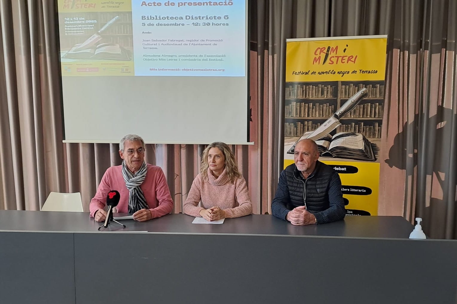 Presentació del festival de novel·la negra 'Crim i Misteri Terrassa' | Oriol Manrique