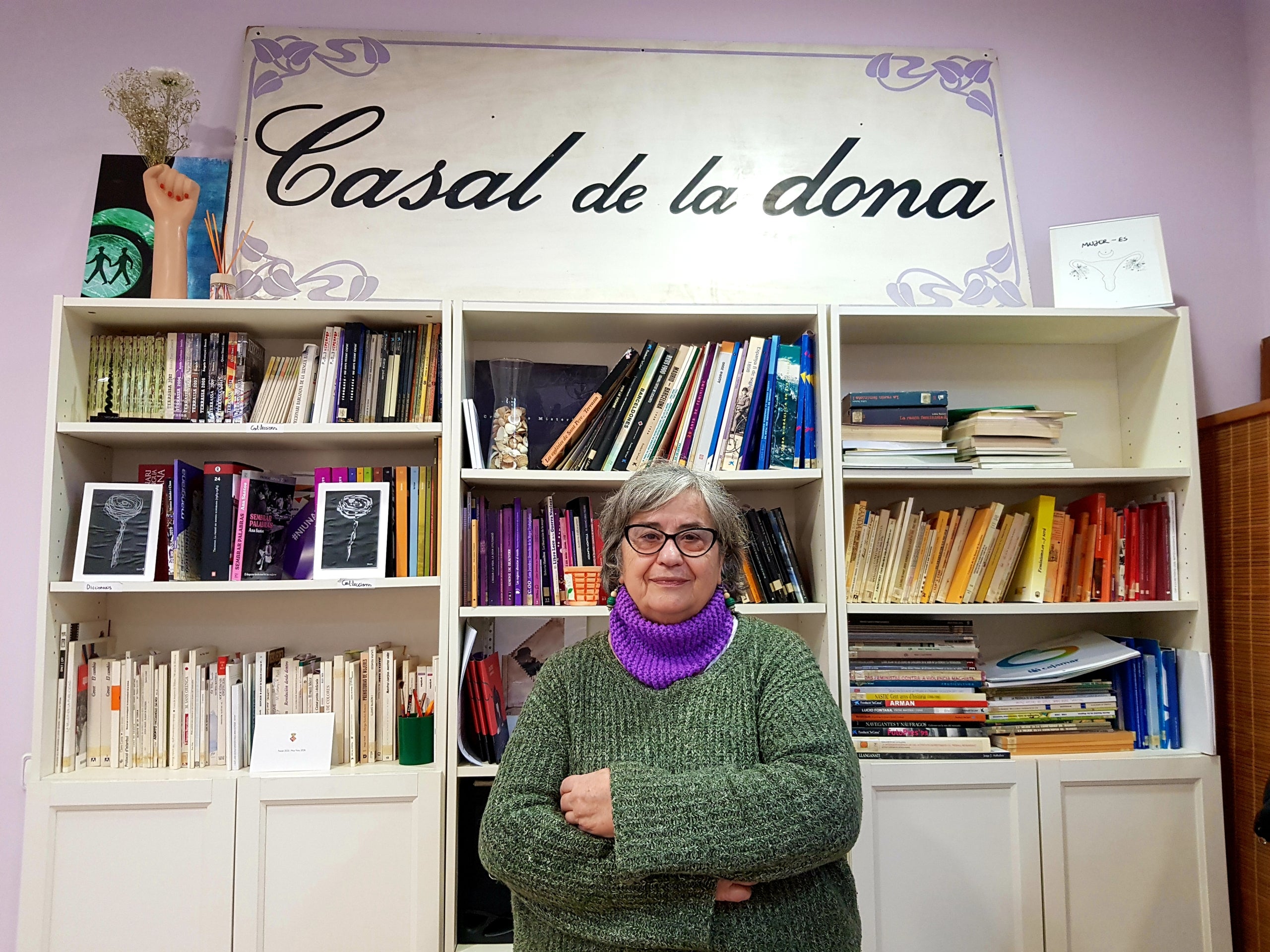 Mercè Gómez Llobregat és la presidenta del Casal de la Dona de Terrassa | Lluïsa Tarrida