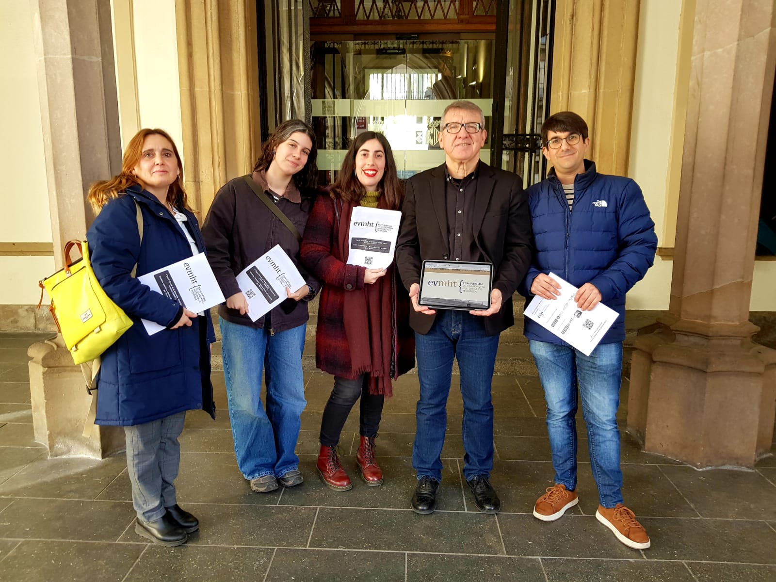 Representants del CEHT han presentat el projecte Espai Virtual de la Memòria Històrica de Terrassa a l'alcalde | Lluïsa Tarrida