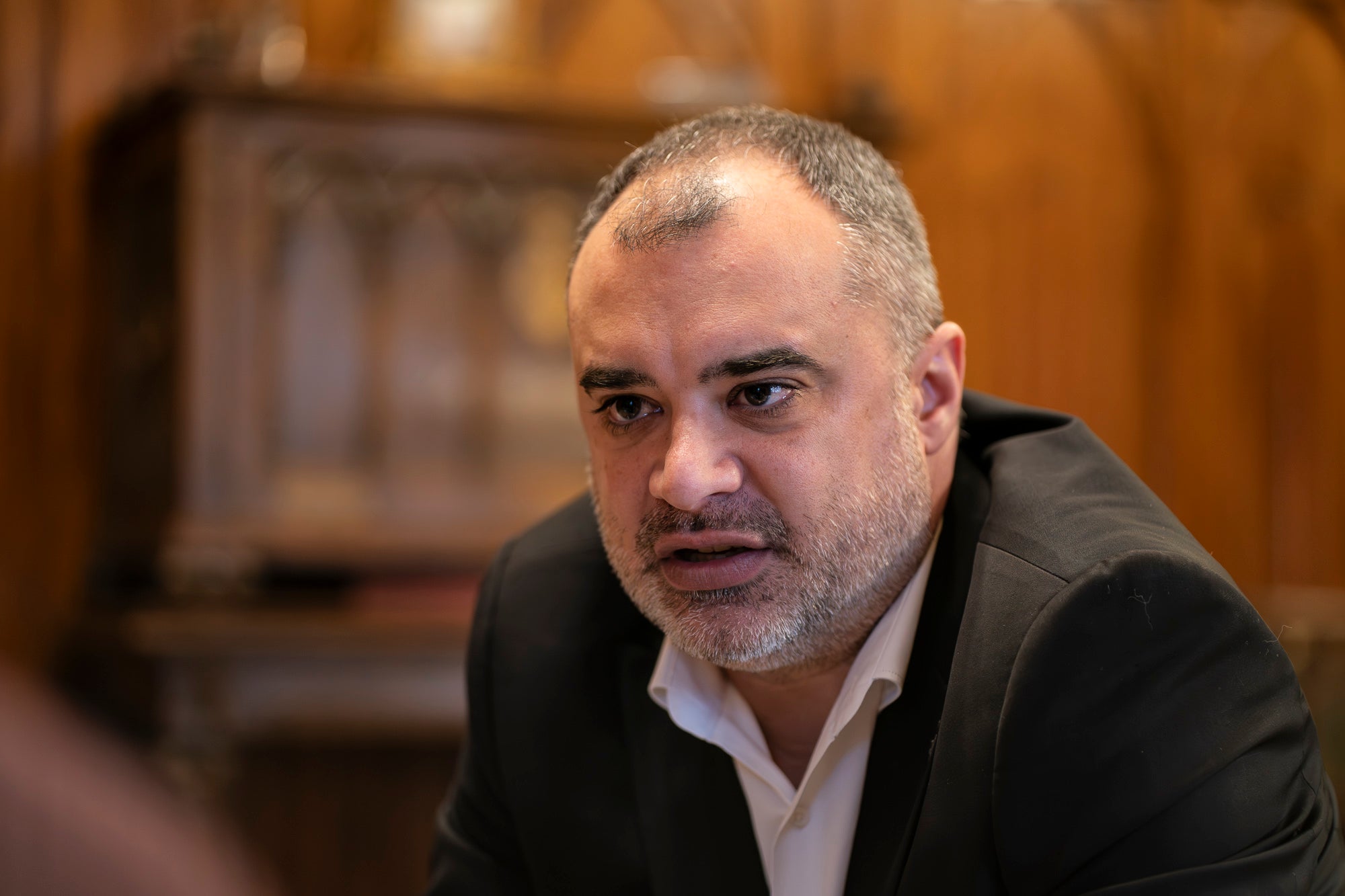 L'alcalde de Terrassa, Jordi Ballart, en l'entrevista a MónTerrassa aquest dimecres | Mireia Comas