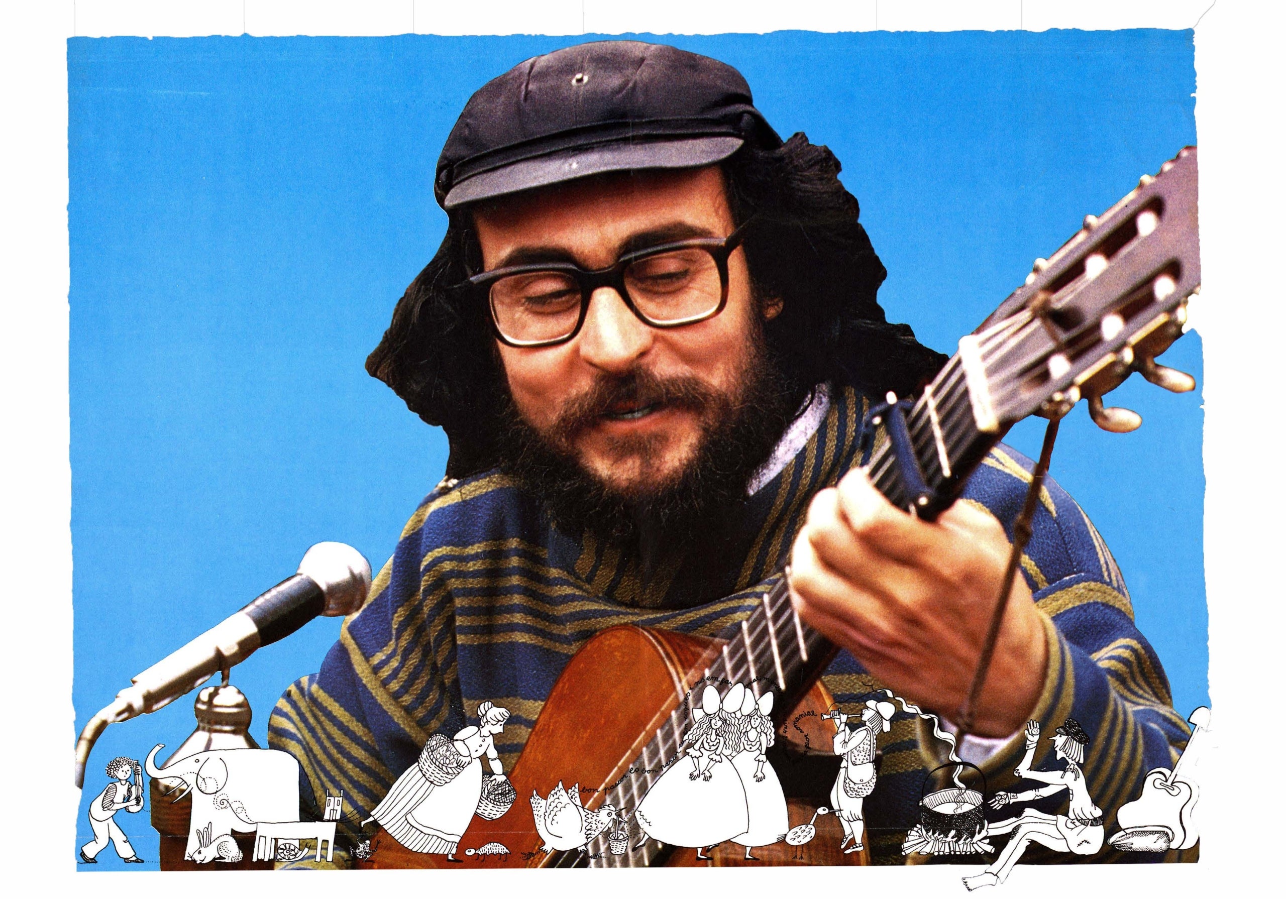 Cartell de l'exposició “Xesco Boix encara canta!” d'Omnium | Cedida