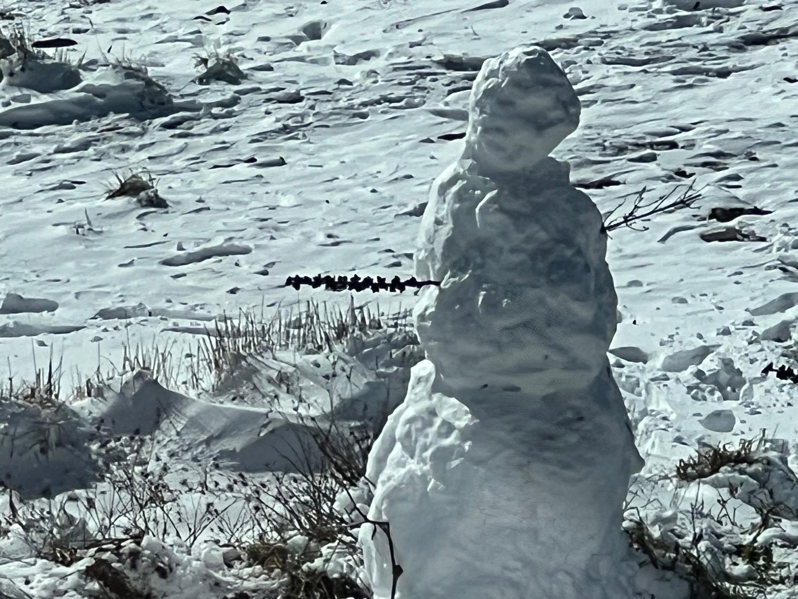 Els excursionistes no s'han volgut perdre l'experiència de pujar al cim de La Mola del Parc Natural de Sant Llorenç del Munt l'endemà d'una gran nevada, la segona d'aquest gener del 2026, aprofitant que el dia és fred però ben assolellat. Ben equipats, a causa precisament de la neu, en els últims trams de l'arribada al monestir s'havia de vigilar de no ensopegar. Però una vegada a dalt, les vistes també nevades de tot l'entorn pagaven la pena | Jordi Roset/Salvador Cot