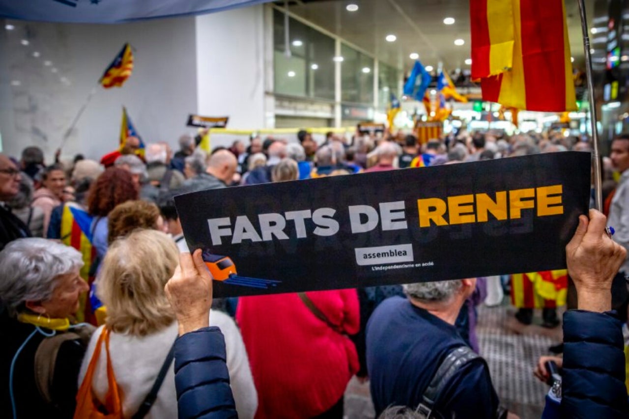 Manifestació contra el caos a Rodalies | Albert Salamé - ANC