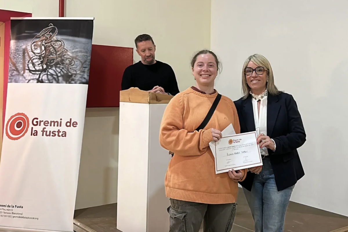 Blanca Riera, primer premi del Concurs d'Aprenents del Gremi de la Fusta | Cecot
