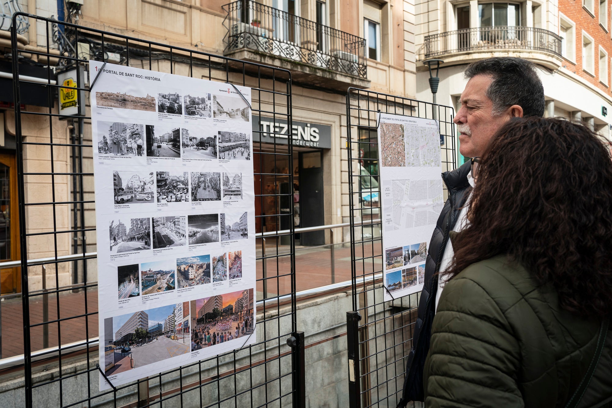 Des del seu tancament als cotxes el desembre del 2018 i el final anticipat de la concessió a Astasa (Aparcamientos Subterráneos de Terrassa SA) el juliol següent, els fotògrafs no havien pogut entrar al vell pàrquing del 1972 del Portal de Sant Roc per perill d'esfondrament. Després de set anys, la presentació del nou projecte de pàrquing per part de l'equip de govern de Jordi Ballart aquest dimarts va ser l'ocasió per a visitar l'estructura de la primera planta, apuntalada amb pilones metàl·liques a l'espera de la seva nova vida subterrània d'aquí al 2029 | Mireia Comas