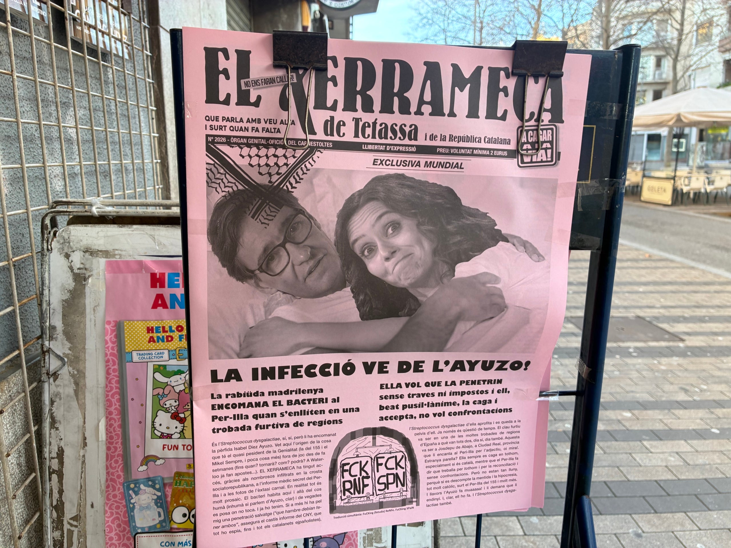 Exemplar del 'Xerrameca' del Carnestoltes 2026 de Terrassa al Quiosc Rambla d'Ègara | Vicenç Batalla