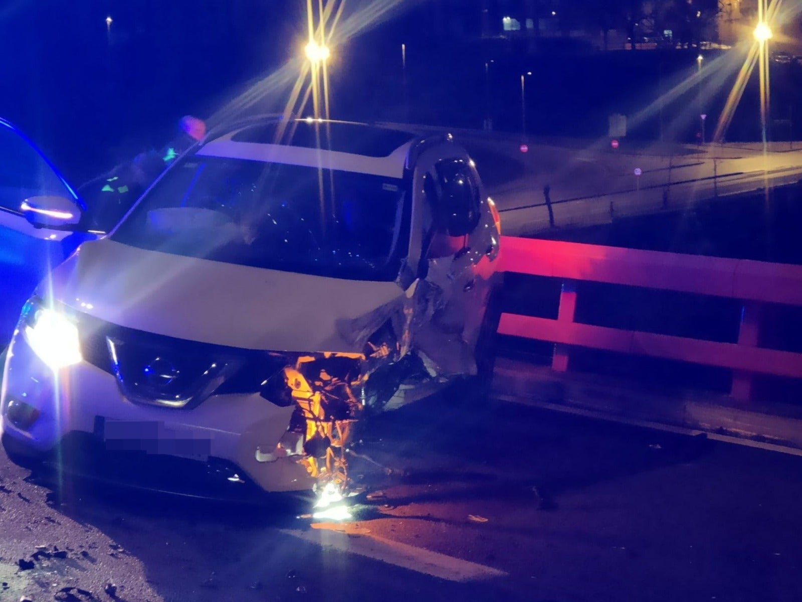 Una fugida a gran velocitat acaba en un accident a trànsit a Terrassa | Policia Municipal de Terrassa
