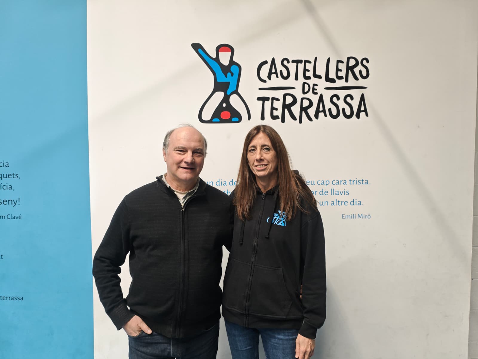 Renovació d'Ariadna Puertas a la presidència i Rafael Català com a cap de colla | Castellers de Terrassa