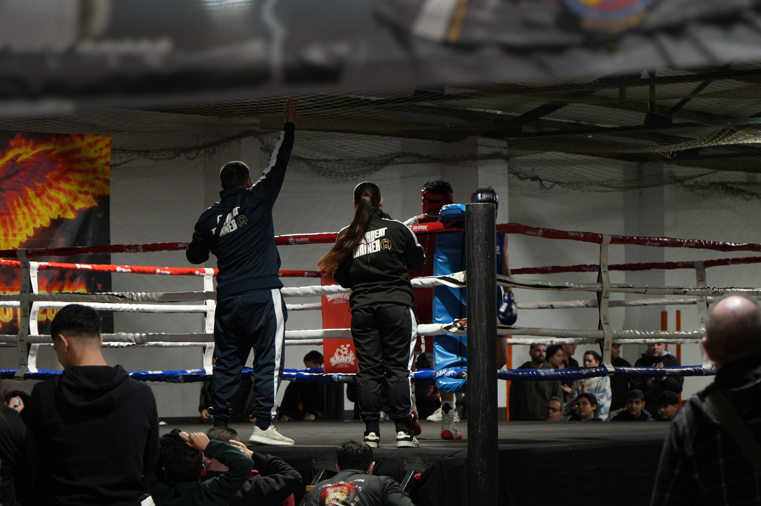 Gran jornada de boxa al pavelló poliesportiu de La Cogullada. El Boxing Club Terrassa va preparar un dissabte ple de lluita i passió amb un total de dotze combats de totes les categories. Era la prèvia perfecte per acompanyar el debut com a professional de Musta Jr. L’esdeveniment va crear molta expectació i els boxejadors de Terrassa van demostrar el seu nivell davant d’un públic entregat. Van competir: els juniors Adam IBN Maimoun, Hanna Al Fakiri, Rafael El Kasser (del Boxing Terrassa) i Solaiman Rouaz (del Team S. Leon), els joves Emma Méndez, Gerard Martín i Achraf El Idrissi (del Boxing) i David Sánchez (del Team S. Leon); i en elit, Pedro Martinez (Boxing). A més, es va fer un reconeixement especial al terrassenc Fran Garcia, actual campió d’Espanya en boxa adaptada.