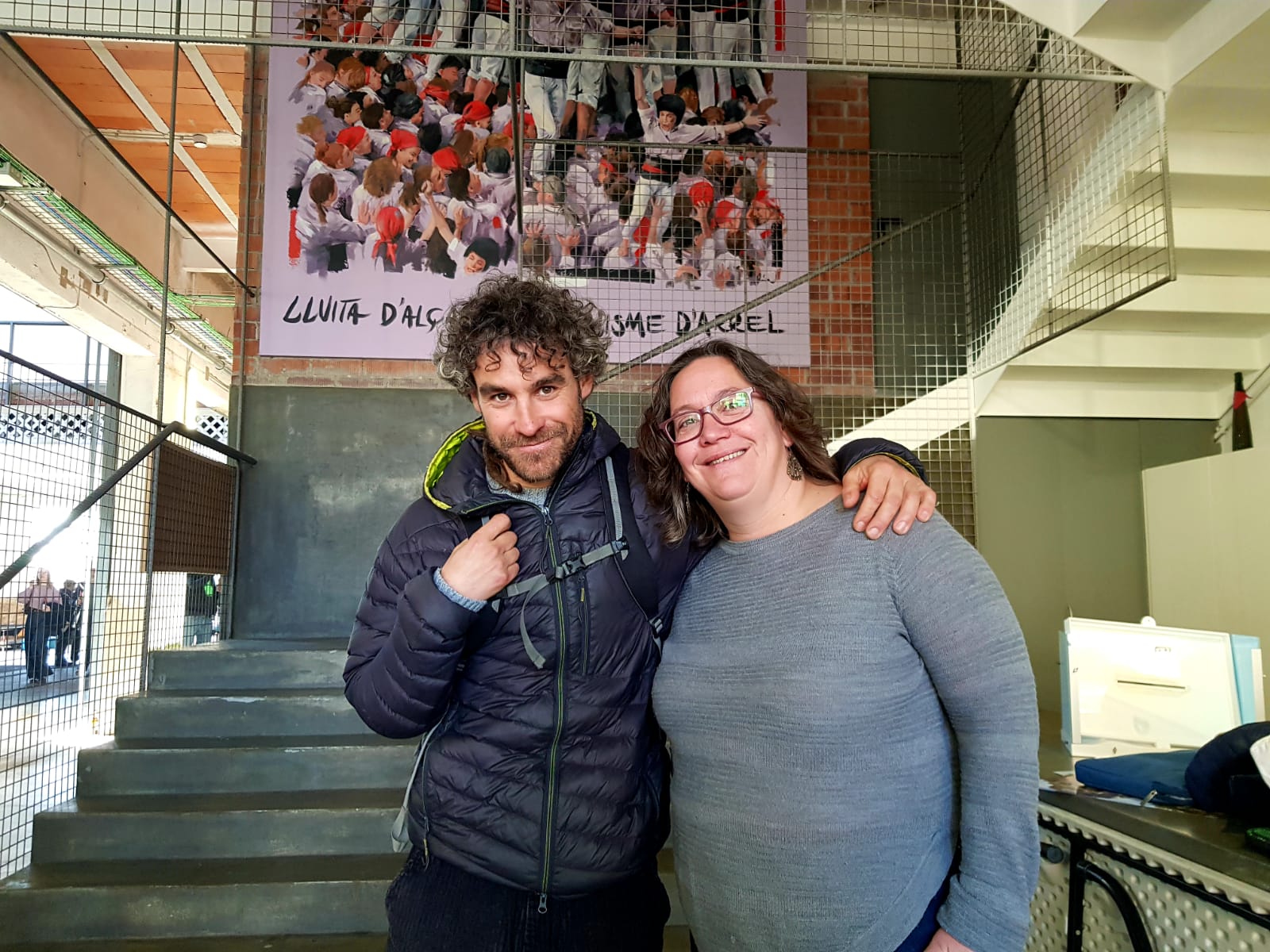 Bru Busom, cap de colla, i Mireia Bautista, nova presidenta dels Minyons de Terrassa | Lluïsa Tarrida