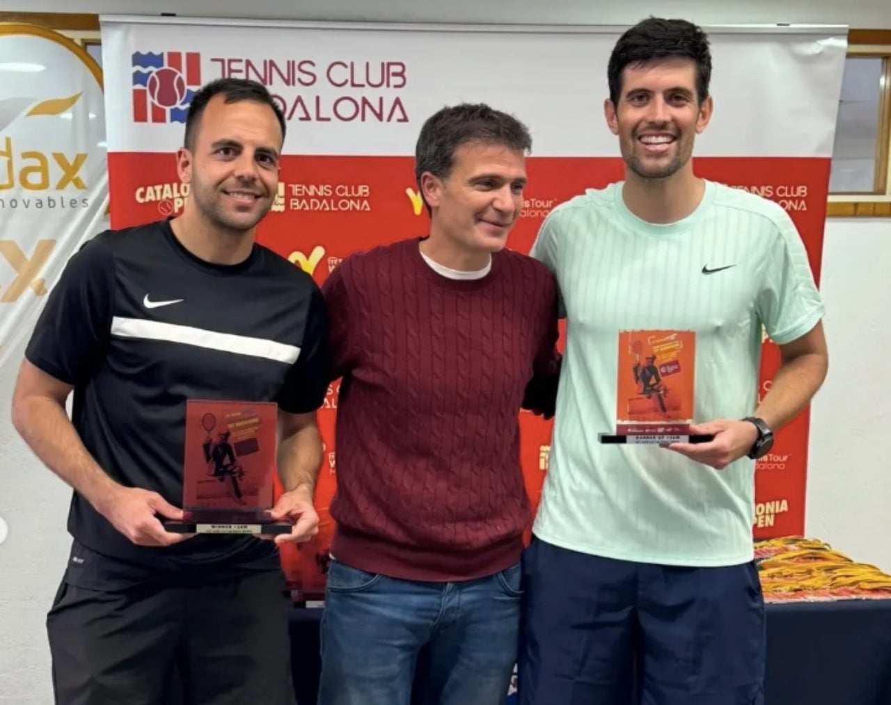 Marc Ubach (a l'esquerra), s'ha proclamat campió de l'ITF MT400 de Badalona | CD Terrassa Hockey