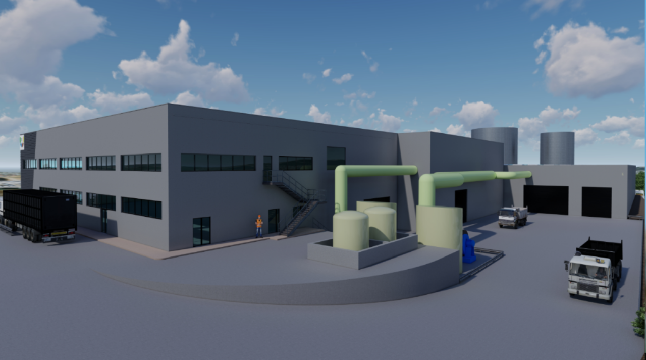 Projecció de com serà la futura planta de biometanització de Can Barba | CCVO