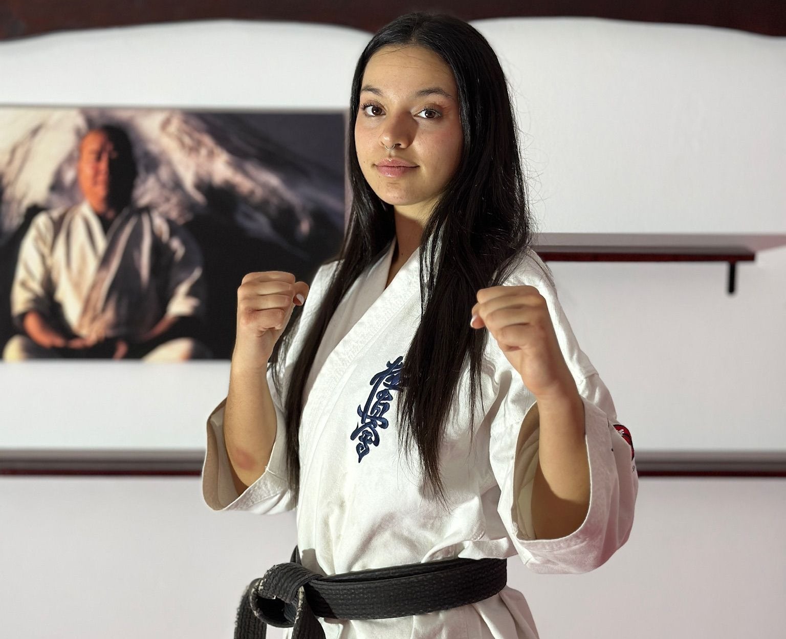 Cristina López, campiona del món en lowkick, semsei i propietària del Dojo Sheishin | Cedida
