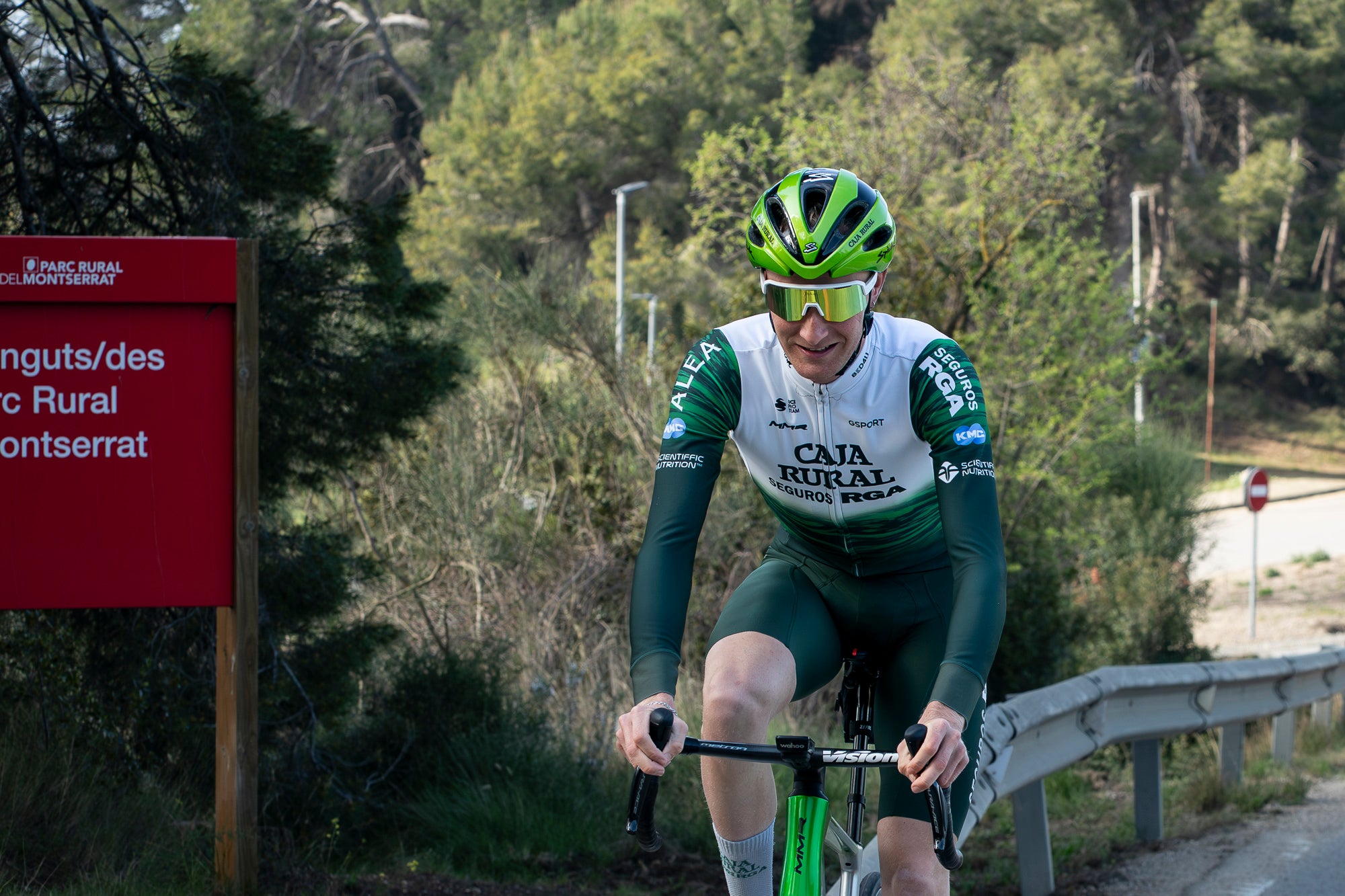 Abel Balderstone, ciclista membre de l'equip Caja Rural-Seguros RGA. Ullastrell, 13.03.2026 | Mireia Comas
