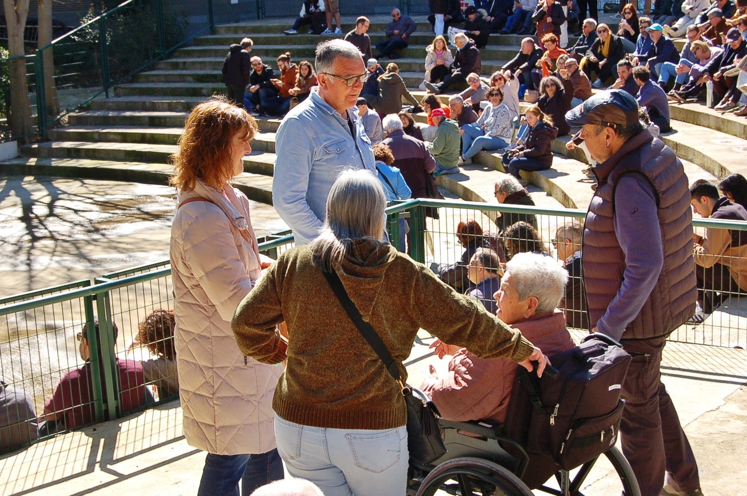 Actuació de New Old Cats Swing a l'amfiteatre del Parc de Sant Jordi amb Òscar Font, al trombó; Juli Aymí, al clarinet; Xavier Algans, al piano; Artur Regada, al contrabaix; i Adrià Font, a la bateria. Aquest concert s'ha emmarcat en el 45è Festival Jazz Terrassa | Ramon Navarro