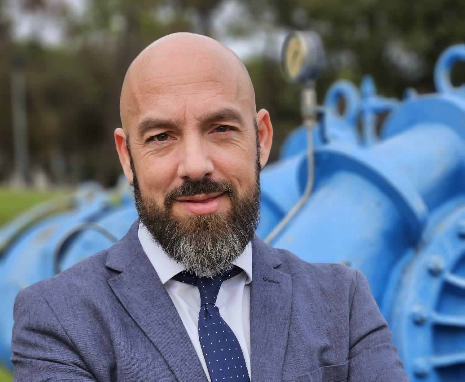 El director de l'Ens d'Abastament d'Aigües Ter-Llobregat (ATL) a les instal·lacions d'Abrera | ATL