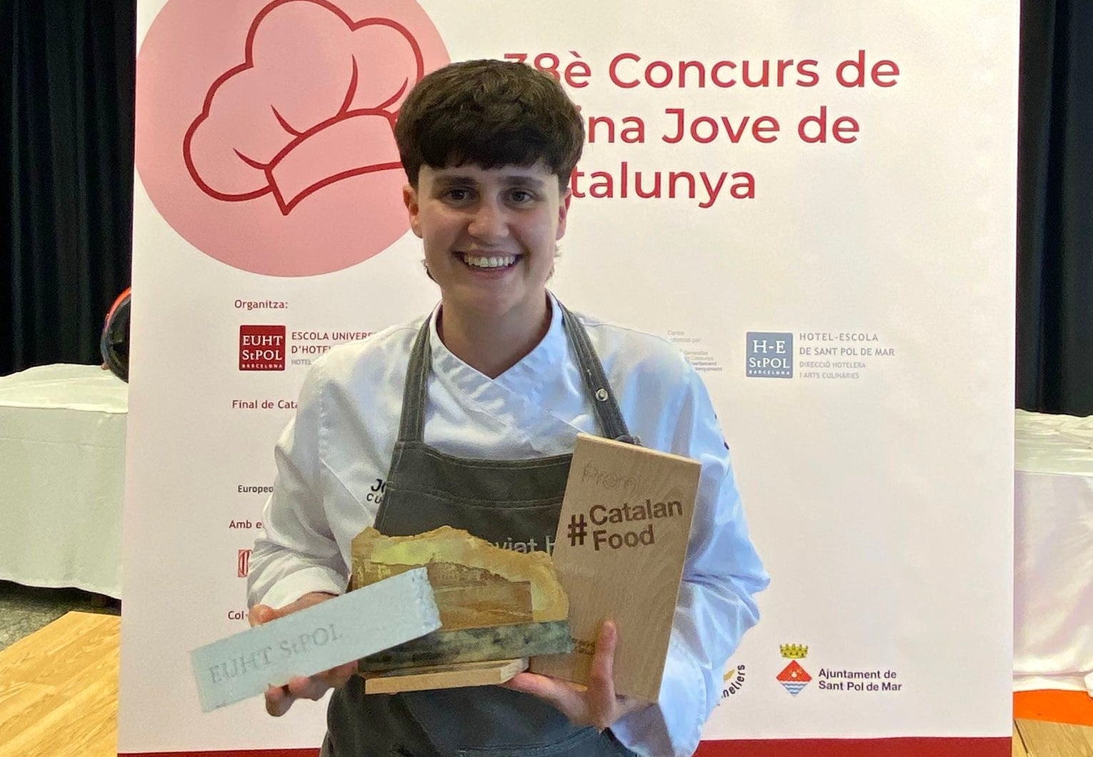 Noelia Fernández, guanyadora 38è Concurs de Cuina Jove de Catalunya | Cedida