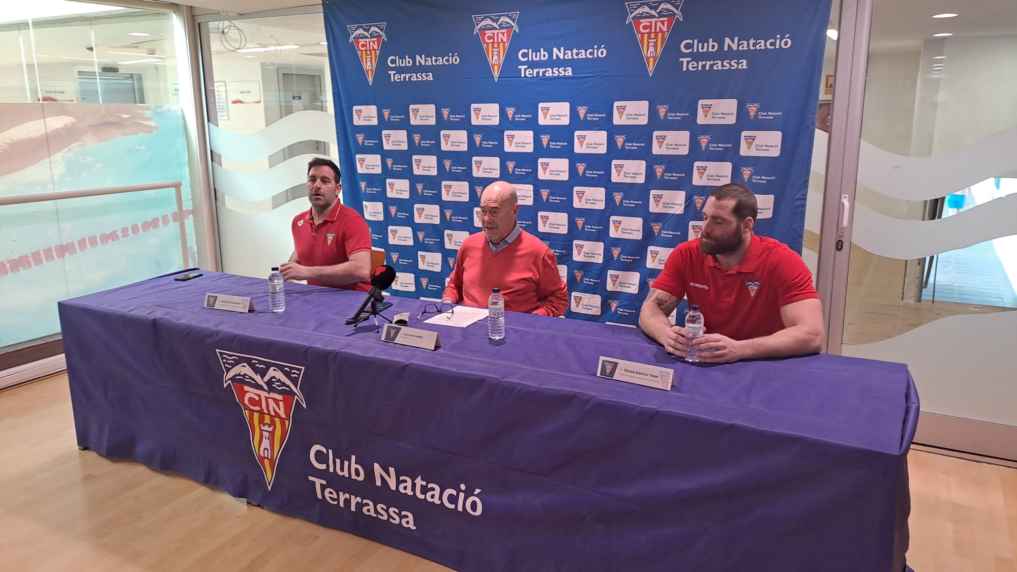 Roda de premsa prèvia a la Copa del Rei de waterpolo que se celebrarà a les instal·lacions del CN Terrassa | Oriol Manrique