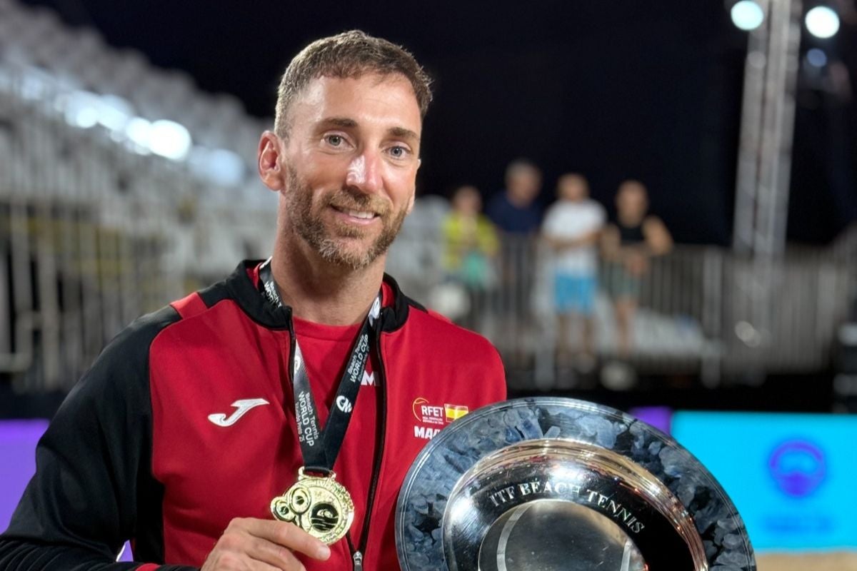 Gerard Rodríguez, campió del món de tenis platja amb la selecció espanyola | Cedida