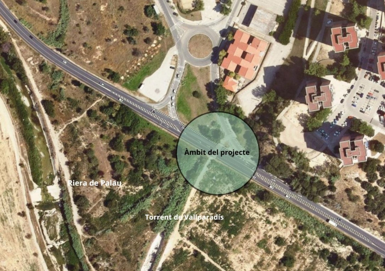 Mapa de la zona on es farà el projecte | Gencat
