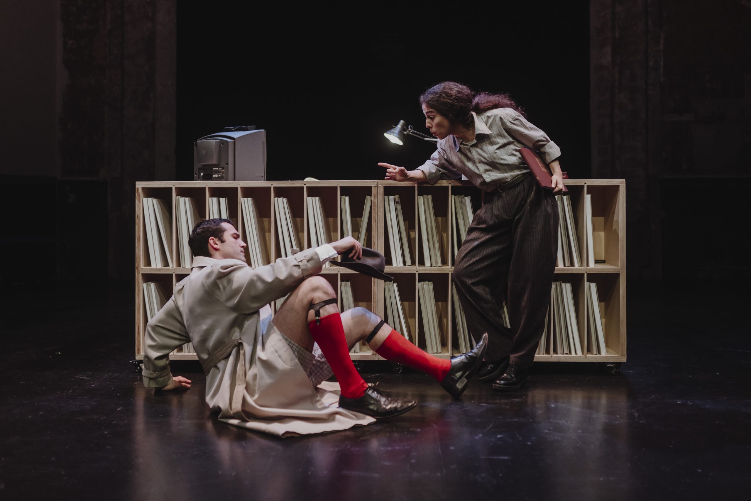 Miriam Moukhles i Joan Sentís a 'Abecedari' | Sala Beckett/Obrador Internacional de Dramatúrgia