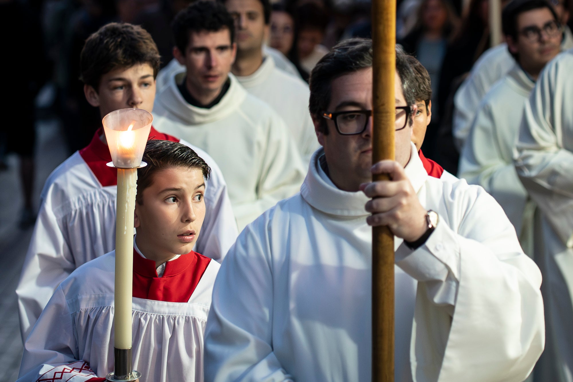 Aquest Divendres Sant, 3 d'abril, ha tingut lloc a les 20 hores a la Catedral del Sant Esperit el Via Crucis | Mireia Comas
