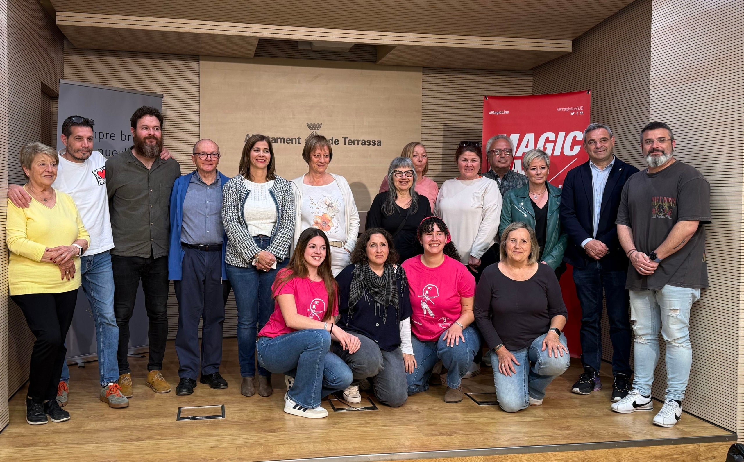 Acte de presentació de la 4a edició de la caminada solidària Magic Line a Terrassa | Ajuntament de Terrassa