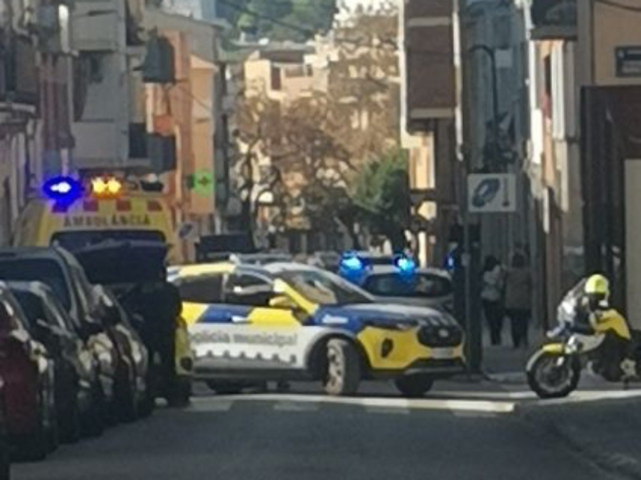Policia Municipal i SEM intervenen en un atropellament a Ca n'Aurell | Cedida